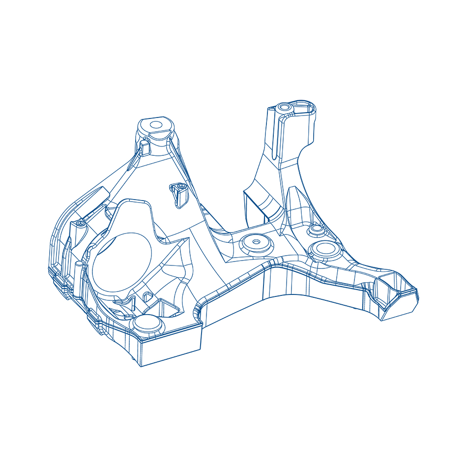 Front axle carrier bev Form stampi